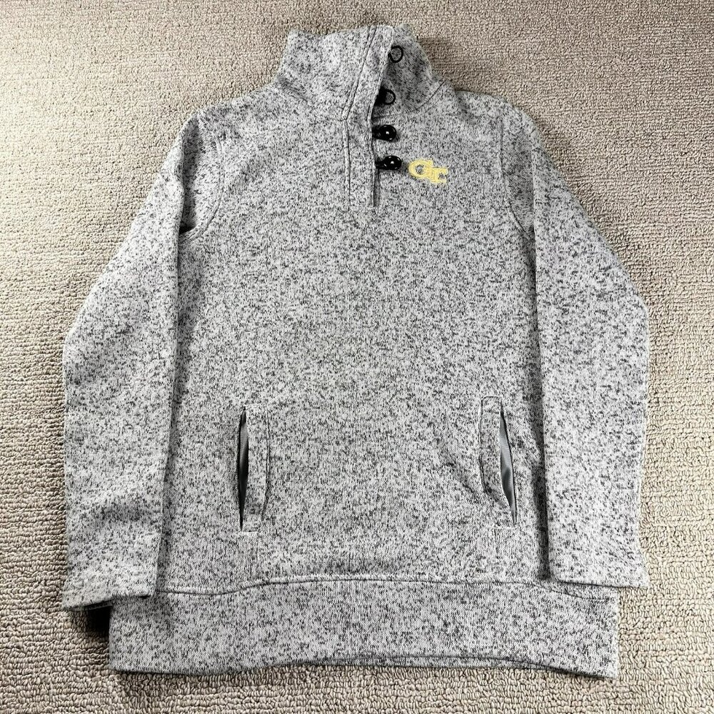 Champion Elite 1/4 Button Pullover Sweater Gray Women’s Size Small - Picture 1 of 7